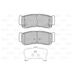 Jeu de plaquettes de frein VALEO 598932 pour HYUNDAI, MAXUS OE 58302-2BA00