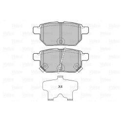 Jeu de plaquettes de frein VALEO 598933 pour ASTON MARTIN, SUBARU, TOYOTA