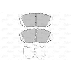 Jeu de plaquettes de frein VALEO 598934 pour HYUNDAI, KIA OE 58101-1DA00