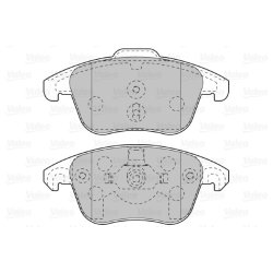 Jeu de plaquettes de frein VALEO 598998 pour CITROEN, DS, PEUGEOT OE 1617273380