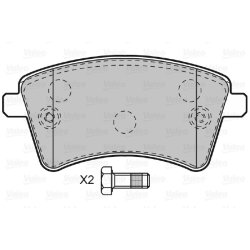 Plaquettes de frein VALEO 601010 pour RENAULT, KANGOO OE 410601334R