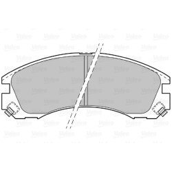 Jeu de plaquettes de frein VALEO 601020 pour CITROEN, MITSUBISHI, PEUGEOT