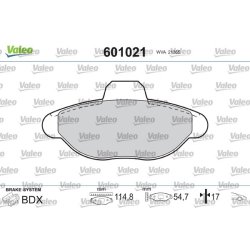 Jeu de plaquettes de frein VALEO 601021 pour FIAT CINQUECENTO, SEICENTO OE 5892786 VALEO