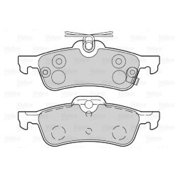 Jeu de plaquettes de frein VALEO 601028 pour DAIHATSU, TOYOTA CHARADE, YARIS