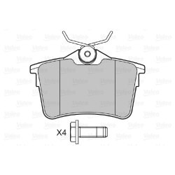 Jeu de plaquettes de frein VALEO 601042 pour BMW, CITROEN, DS, PEUGEOT OE 1608520480