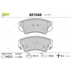 Jeu de plaquettes de frein VALEO 601046 pour BENTLEY, CHEVROLET, HOLDEN et plus encore... VALEO