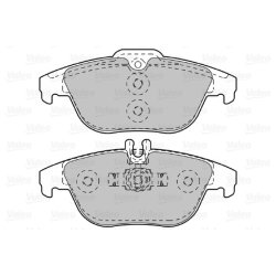 Jeu de plaquettes de frein VALEO 601051 pour MERCEDES Classe C, Classe E, Classe GLK