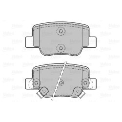 Jeu de plaquettes de frein VALEO 601064 pour TOYOTA VERSO OE 04466-0F010