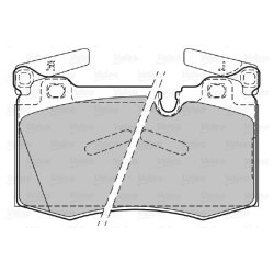 Jeu de plaquettes de frein VALEO 601140 pour MINI MINI OE 34116784726