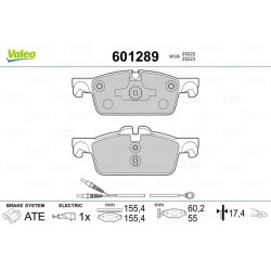 Jeu de plaquettes de frein VALEO 601289 pour PEUGEOT 508 OE 1610100580 VALEO