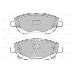 Jeu de plaquettes de frein VALEO 601290 pour TOYOTA AVENSIS, VERSO OE 04465-05290