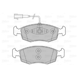 Jeu de plaquettes de frein VALEO 601298 pour FIAT 500, GRANDE, PUNTO OE 77365729