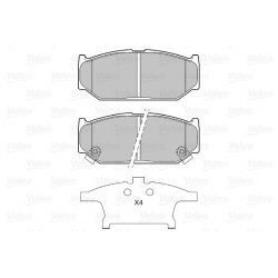 Jeu de plaquettes de frein VALEO 601309 pour SUZUKI SWIFT OE 5520057-K10