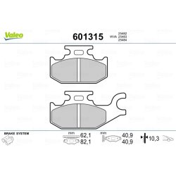 Jeu de plaquettes de frein VALEO 601315 OE 410607103R VALEO