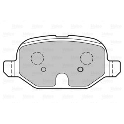 Jeu de plaquettes de frein VALEO 601327 pour FIAT 500, 500L, PANDA OE 77366388