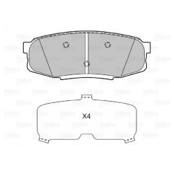 Jeu de plaquettes de frein VALEO 601340 pour LEXUS, TOYOTA OE 04466-60120