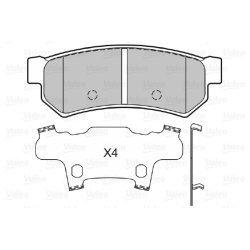 Plaquettes de frein VALEO 601343 pour CHEVROLET, DAEWOO, GM (Corée), FORD