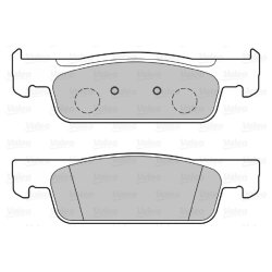 Plaquettes de frein VALEO 601345 pour DACIA, RENAULT, SMART OE 410602581R