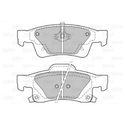 Jeu de plaquettes de frein VALEO 601347 pour DODGE, JEEP DURANGO, GRAND