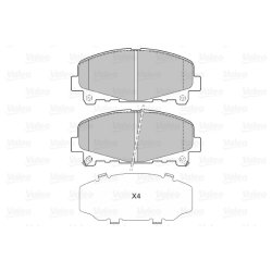 Jeu de plaquettes de frein VALEO 601351 pour ACURA, HONDA TLX, ACCORD