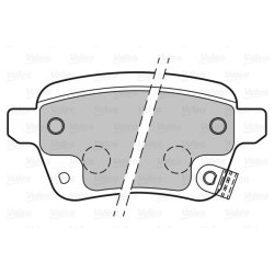 Jeu de plaquettes de frein VALEO 601399 pour FIAT 500L, TIPO OE 77366336