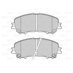 Jeu de plaquettes de frein VALEO 601415 pour NISSAN, RENAULT, référence d'origine D1060-4EA0A
