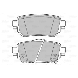 Jeu de plaquettes de frein VALEO 601416 pour NISSAN, RENAULT, référence d'origine 8660004060