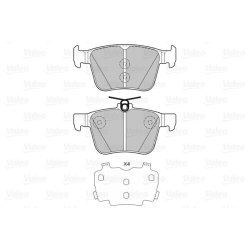 Plaquettes de frein VALEO 601425 pour AUDI, CUPRA, SEAT, SKODA, VW