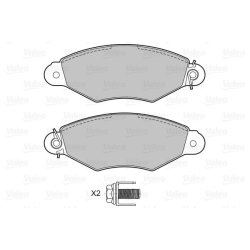 Jeu de plaquettes de frein VALEO 601433 pour CITROËN XSARA OE 1720-82