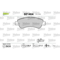 Jeu de plaquettes de frein VALEO 601464 pour CITROËN, DS, VAUXHALL, PEUGEOT VALEO
