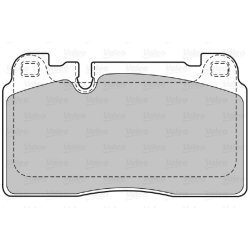 Jeu de plaquettes de frein VALEO 601467 pour AUDI, PORSCHE OE 8R0698151AA