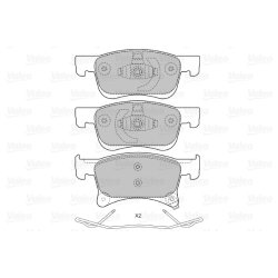 Plaquettes de frein VALEO 601469 pour VAUXHALL ADAM, CORSA, CORSAVAN