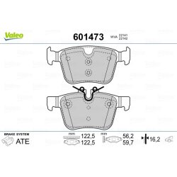 Jeu de plaquettes de frein VALEO 601473 pour JAGUAR, LAND ROVER, VOLVO VALEO