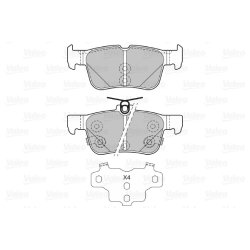Jeu de plaquettes de frein VALEO 601479 pour FORD, LINCOLN OE 2209329