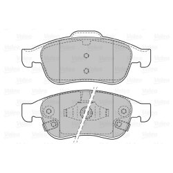 Jeu de plaquettes de frein VALEO 601480 pour FIAT, JEEP 500X, RENEGADE OE 77367213
