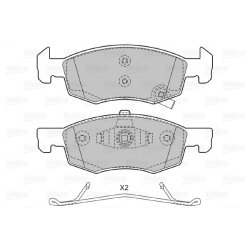 Jeu de plaquettes de frein VALEO 601482 pour VAUXHALL CORSA, CORSAVAN OE 1605280