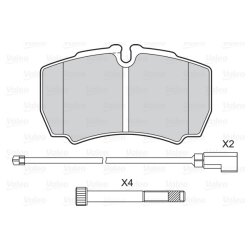 Jeu de plaquettes de frein VALEO 601577 pour FORD TRANSIT OE 1501265