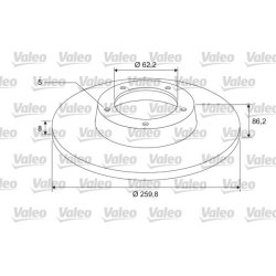 Brake Disc VALEO 675414 OE Ref 432000010R