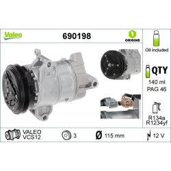 AC Compressor VALEO 690198 OE Ref 926006316R