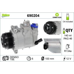 AC Compressor VALEO 690204 OE Ref 2E0820803F