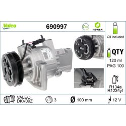 AC Compressor VALEO 690997 OE Ref 9260000Q0E
