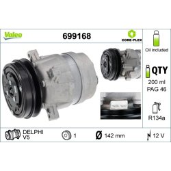 AC Compressor VALEO 699168 OE Ref 71721689