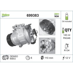 AC Compressor VALEO 699383 OE Ref 8Z0260805
