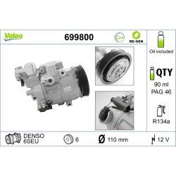AC Compressor VALEO 699800 OE Ref 0002305911
