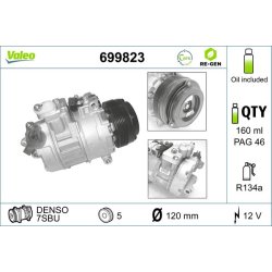 AC Compressor VALEO 699823 OE Ref 6904014