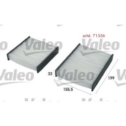 Cabin Air Filter VALEO 715556 OE Ref 1609428080