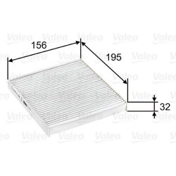 Filtre à air d'habitacle VALEO 715637 pour DAIHATSU SIRION OE 99906-850M2-038 VALEO