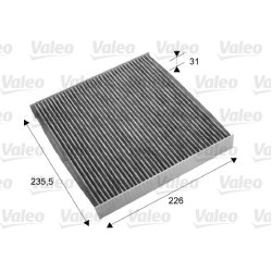 Cabin Air Filter VALEO 715678 OE Ref 80292SFY003