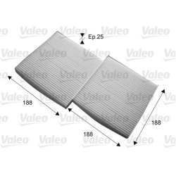 Filtre d'habitacle VALEO 715714 pour BMW X3, X4 OE 2284827