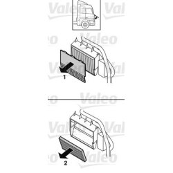Filtre à air d'habitacle VALEO 716021 pour MERCEDES ATEGO OE 9738350247 VALEO